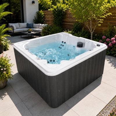 USA Spas Jamaica Luxurious 8-Person 50-Jet Hot Tub with LED Light